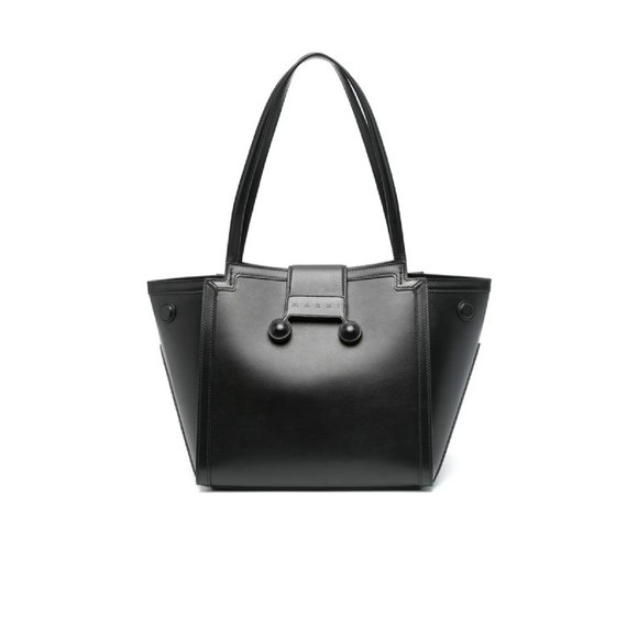 Marni Handbags - Marni Structured Black Calf Leather Handbag - NWT